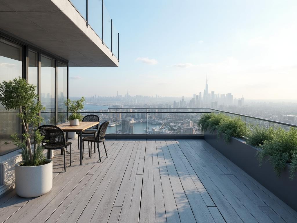 Balcony composite decking Liverpool Waterfront